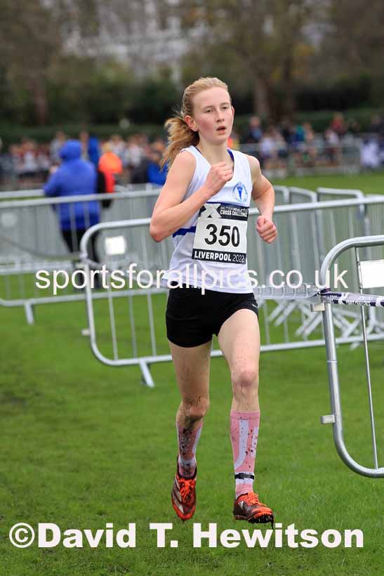 Girls Under-13s, 2022 British Athletics Cross Challenge, Sefton Park, Liverpool.  Photo: David T. Hewitson/Sports for All Pics